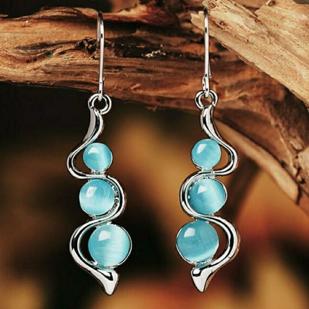 Moonstone Dangle Earrings 